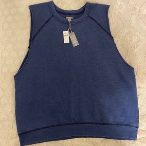 Distressed Aerie Sleeveless Sweatshirt